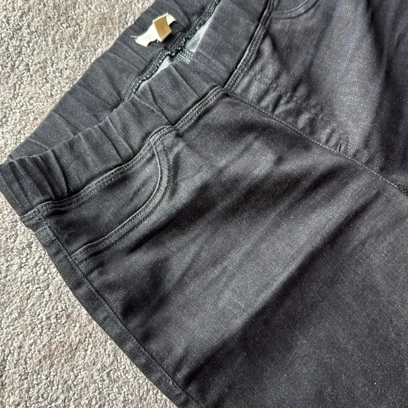 Eileen Fisher Pull on Black Jeggins Organic Cotton Blend Size Medium EUC Womens - Picture 9 of 14